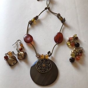 Jewelry Matching Set Necklace and Earrings